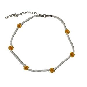 Beaded flower necklace